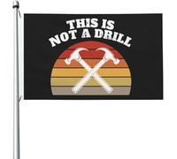 Ceci N'Est Pas Un Exercice Drapeau Maison Avec Œillets Drapeaux De Jardin Décoratif Bannières 90X150Cm Pour Extérieure Anniversaires Accessoires