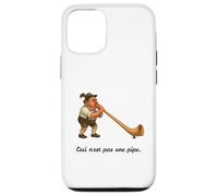 Ceci n'est pas une pipe - Alphorn Gag - Ceci n'est pas une pipe Coque pour iPhone 12/12 Pro