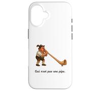 Ceci n'est pas une pipe - Alphorn Gag - Ceci n'est pas une pipe Coque pour iPhone 16