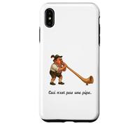 Ceci n'est pas une pipe - Alphorn Gag - Ceci n'est pas une pipe Coque pour iPhone XS Max