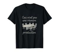 Ceci n'est pas une réunion productive graphique minimaliste T-Shirt