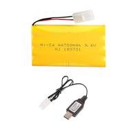 Cecicebb Batterie Ni-Cd AA rechargeable 9,6 V 700 mAh avec connecteur Tamiya standard pour télécommande, jouets de voiture, camion, réservoir, batterie Nicd 9,6 V