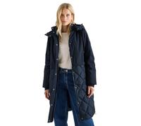 Cecil 1005397 Manteau avec mélange de Structures, Bleu Marine, L Femmes