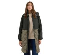 Cecil 1005397 Manteau avec mélange de Structures, Bois d'olive, XL Femmes