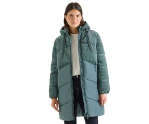 Cecil 1005474 Manteau Bouffant avec Velours côtelé, Vert Glace, L Femmes