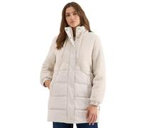 Cecil 1005477 Manteau en Peluche avec mélange de Structures, Teddy Vanilla White, M Femmes