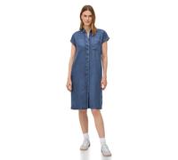 Cecil 1408813 Robe Lyocell Aspect Denim, Mid Blue Wash, XS Femmes