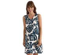 Cecil Femme Robe midi imprimée col V en jersey in Vert, Gr: L