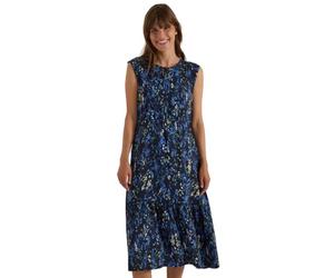 Cecil 1409492 Robe midi avec col Fendu et imprimé Femme (Lot de 1)