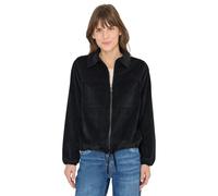 Cecil 2117478 Veste en Velours côtelé avec Cordon de Serrage, Noir, XL Femmes