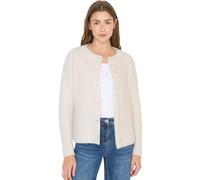 Cecil 2515528 Cardigan côtelé en Fil à Plumes, Light Greige, XXL Femme