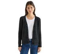 Cecil 2515569 Cardigan en Fil à Plumes, Noir, XXL Femme