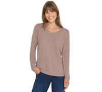 Cecil 3015484 Pull structuré à col Rond, Mélange Taupe chiné, M Femme