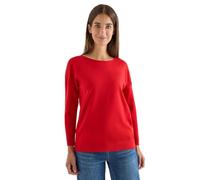 Cecil 3015530 Pull avec détails structurés, Rouge Fiery, S Femme