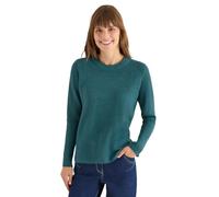 Cecil 3015559 Pull avec détails structurés, Dark Sea Green Melange, XL Femme