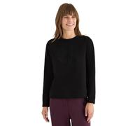 Cecil 3015659 Sweat-Shirt avec Broderie, Noir, L Femme