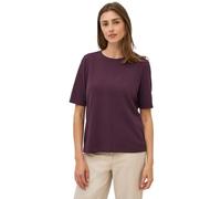 Cecil 3015675 Sweat-Shirt à Manches Courtes, Rouge mûre, XS Femme