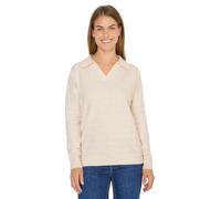 Cecil 3015713 Pull structuré Doux, Oat Milk Beige mélangé, XL Femme