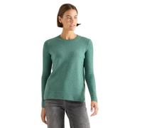 Cecil 3016899 Pull avec détails tricotés, Jewel Green Melange, S Femme