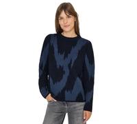 Cecil 3016910 Pull à Motifs, Urban Bleu foncé, L Femme