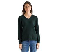 Cecil 3016957 Pull Douillet à col en V, Vert d'encre, M Femme