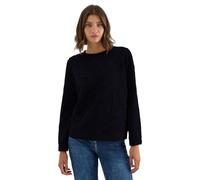 Cecil 3017054 Sweat-Shirt à Motif structuré, Urban Dark Blue, M Femme