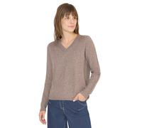 Cecil 3017058 Pull Douillet à col en V, Chocolate Mousse Melange, XS Femme