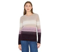 Cecil 3017071 Pull à Rayures en Fil à Plumes, Rouge Eggplant, L Femme