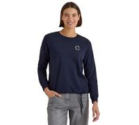 Cecil Sweat-Shirt à col Rond et Cordon de Serrage, Bleu foncé, Taille M