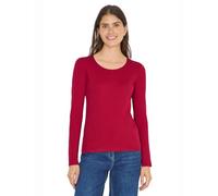 Cecil 3120346 T-Shirt Basique à Manches Longues, Beaujolais Red, XXL Femmes