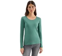 Cecil 3120346 T-Shirt Basique à Manches Longues, Jewel Green, XL Femmes
