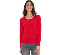 Cecil 3120346 T-Shirt Basique à Manches Longues, Rouge Fiery, XS Femmes