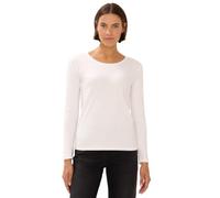 Cecil T-Shirt Basique à Manches Longues Vanilla White L