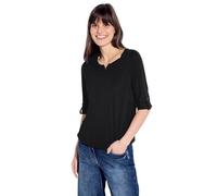 Cecil 313172 Fenja, T-Shirt Femme, Bleu (Deep Blue 10128), X-Small