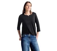 Cecil 313172 Fenja, T-Shirt Femme, Noir (Black 10001), X-Small