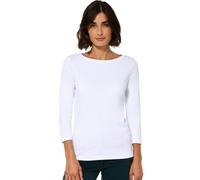 Cecil 317389 Basic Boatneck T-Shirt, Blanc, L Femme