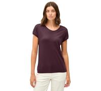Cecil 3226038 T-Shirt de Couleur Unie, Rouge mûre, XS Femmes