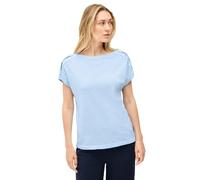 Cecil 3226142 T-Shirt avec Boutons, Pastel Blue, XS Femmes