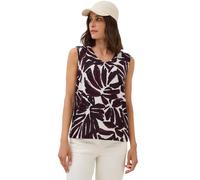 Cecil 3227061 Haut avec détails smok, Rouge mûre, XXL Femmes