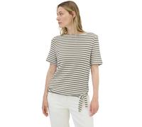 Cecil 3227072 T-Shirt rayé Ajour, Beige Clair, L Femmes