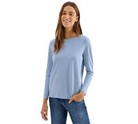 Cecil 3227273 T-Shirt Basique à Manches, Bleu-Mountain Blue, X-Large Femmes