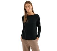 Cecil 3227273 T-Shirt Basique à Manches Longues, Encre Verte, L Femmes