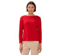 Cecil 3227273 T-Shirt Basique à Manches Longues, Rouge Fiery, S Femmes