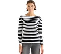 Cecil 3227274 T-Shirt Basique rayé, Vanilla White, L Femmes