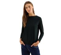 Cecil 3227276 T-Shirt de Couleur Unie, Encre Verte, XS Femmes