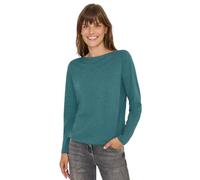Cecil 3227284 T-Shirt Manches Longues, Dark Sea Green Melange, L Femmes