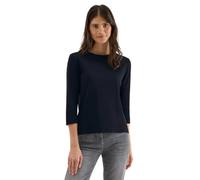 Cecil 3227462 Chemise avec Structure côtelée, Urban Bleu foncé, L Femme
