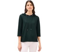 Cecil 3227474 T-Shirt à Capuche en Maille côtelée, Encre Verte, L Femmes