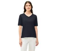Cecil 3227699 T-Shirt Basique à col en V, Bleu Universel, XXL Femmes