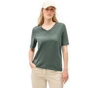 Cecil 3227699 T-Shirt Basique à col en V, Dark Balmy Kaki, XL Femmes